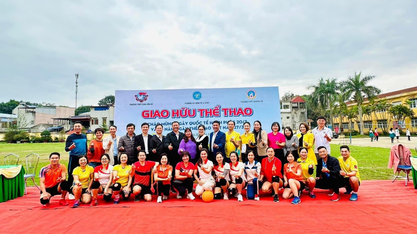 Chương trình giao lưu thể thao chào mừng ngày Quốc tế hạnh phúc 20/3, ngày thành lập Đoàn TNCS Hồ Chí Minh và ngày thể thao Việt Nam 27/3