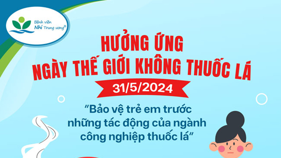 Hưởng ứng Ngày Thế giới không hút thuốc lá 31/5/2024: “Bảo vệ trẻ em trước những tác động của ngành công nghiệp thuốc lá”