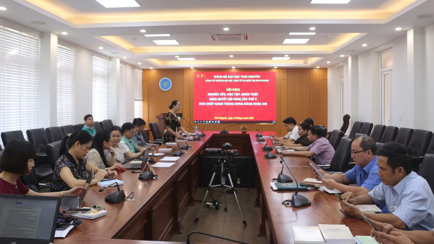 Hội nghị nghiên cứu, học tập, quán triệt Nghị quyết Hội nghị lần thứ năm BCH Trung ương Đảng khoá XIII