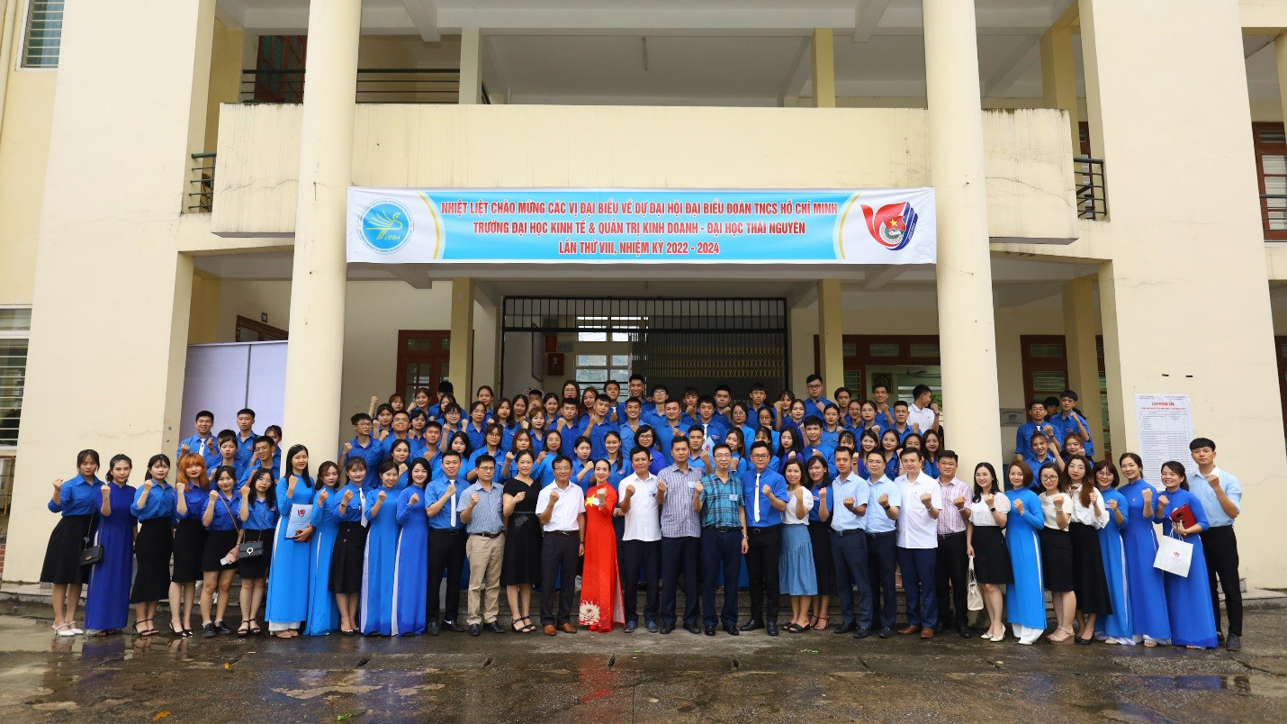 Đại hội Đại biểu Đoàn TNCS Hồ Chí Minh Trường ĐH Kinh tế & Quản trị Kinh doanh – ĐH Thái Nguyên lần thứ VIII, nhiệm kỳ 2022-2024 đã thành công tốt đẹp