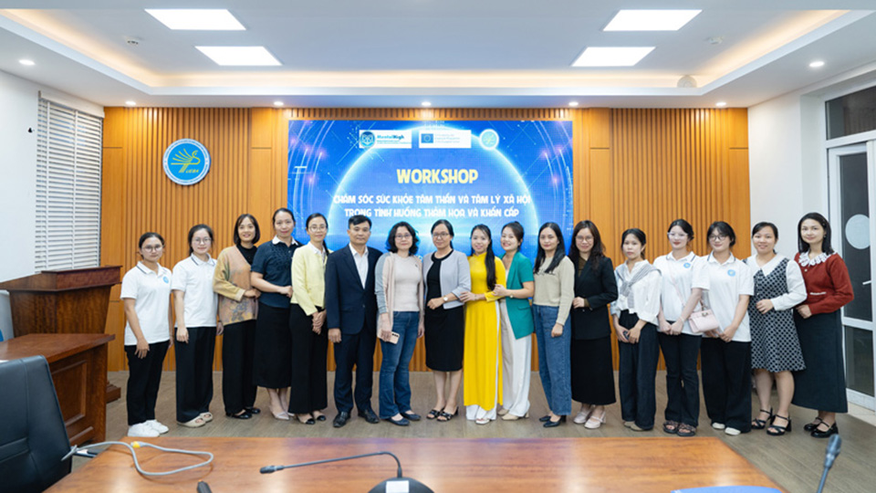 Trường Đại học Kinh tế và Quản trị kinh doanh tổ chức Workshop “Chăm sóc sức khỏe tâm thần và tâm lý xã hội trong tình huống thảm họa và khẩn cấp”