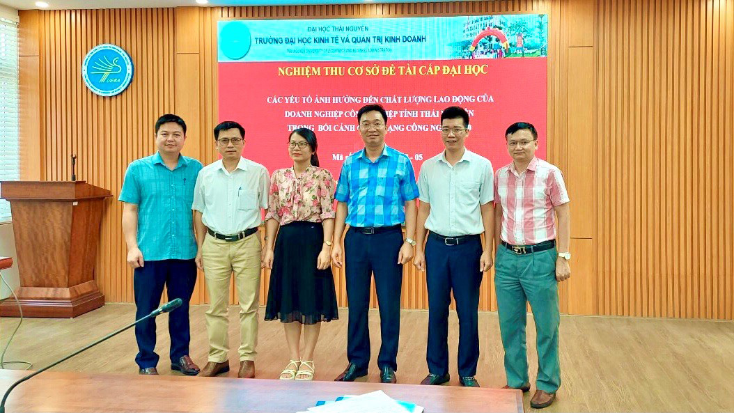 Kết quả nghiệm thu cấp cơ sở đề tài KH&CN cấp ĐHTN năm 2021 của CNĐT TS. Phùng Trần Mỹ Hạnh