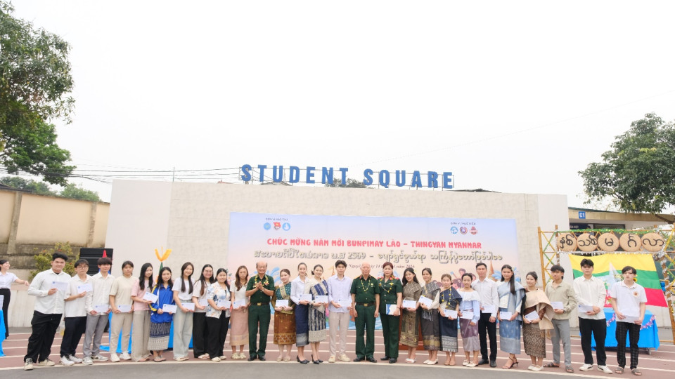 TUEBA rộn ràng sắc màu văn hóa: Ấm áp chương trình chúc mừng Tết Bunpimay 2569 và Tết Thingyan Myanmar