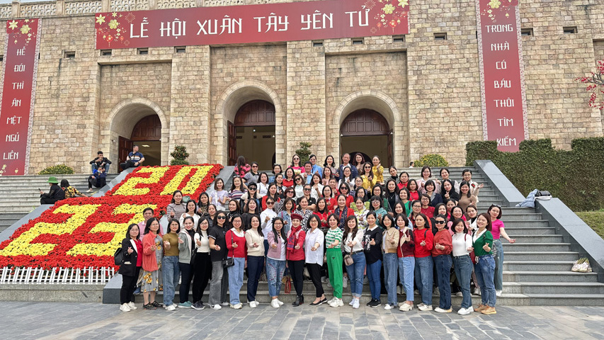 Chuyến tham quan thực tế, giao lưu học tập kinh nghiệm ôn lại truyền thống nhân dịp ngày Quốc tế phụ nữ 8/3