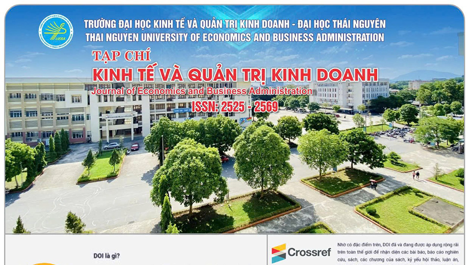 Tạp chí Kinh tế và Quản trị kinh doanh – Trường Đại học Kinh tế và Quản trị kinh doanh chính thức có mã định danh quốc tế DOI